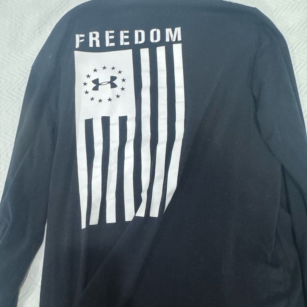Under Armour Men's Black Freedom Long Sleeve Tee